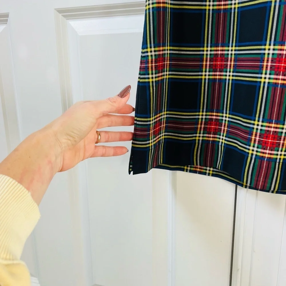 NWT Stunning J.crew Plaid Ruffle Women's size 4 Blouse